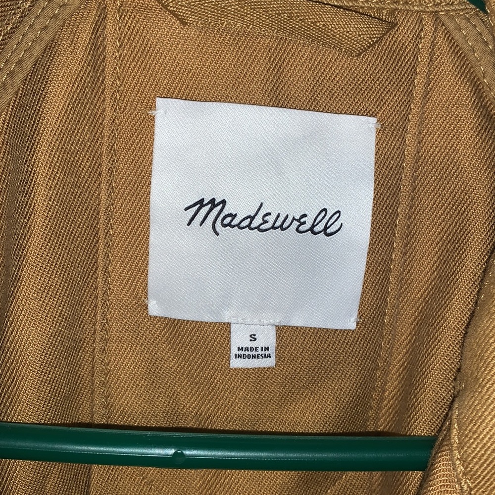 Madewell Mustard Cotton Button-Front Jacket - Picture 2 of 4